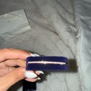 Authentic Swarovski Rose Gold Tone Plated Diamond Bracelet